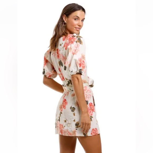 Nicholas Linen Mini Caftan Dress - Picture 3 of 8